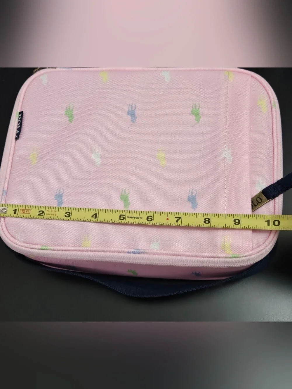 NWT Polo Ralph Lauren Pink Multi Pony Insulated Lunch Tote Bag
